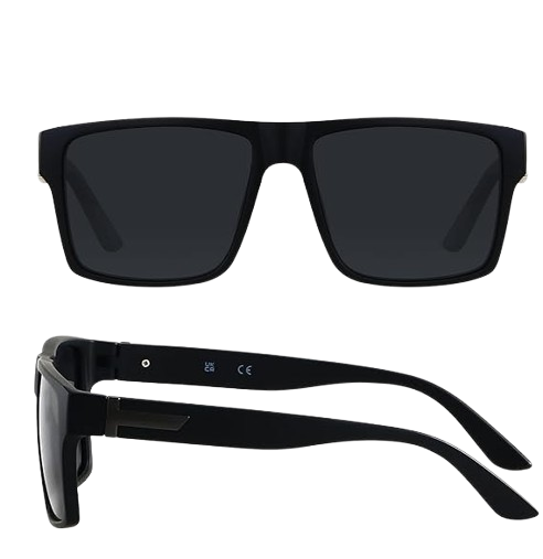 Men's Square Polarized Oversized Big UV Protection Sunglasses