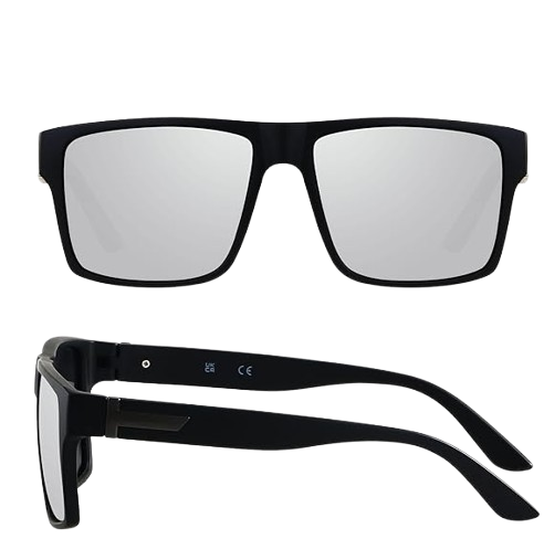 Men's Square Polarized Oversized Big UV Protection Sunglasses
