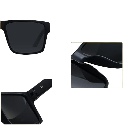 Men's Square Polarized Oversized Big UV Protection Sunglasses