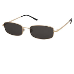 Chic Women's Retro Narrow Skinny Sunglasses, Trendy Small Y2K Rectangular Sunglasses
