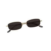 Chic Women's Retro Narrow Skinny Sunglasses, Trendy Small Y2K Rectangular Sunglasses
