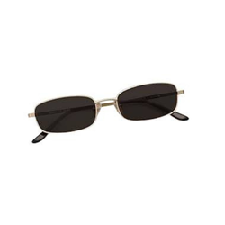 Chic Women's Retro Narrow Skinny Sunglasses, Trendy Small Y2K Rectangular Sunglasses