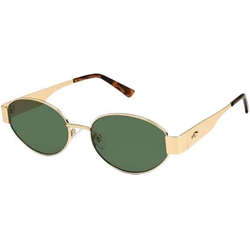 Women's Retro Oval Sunglasses with Classic green Shades